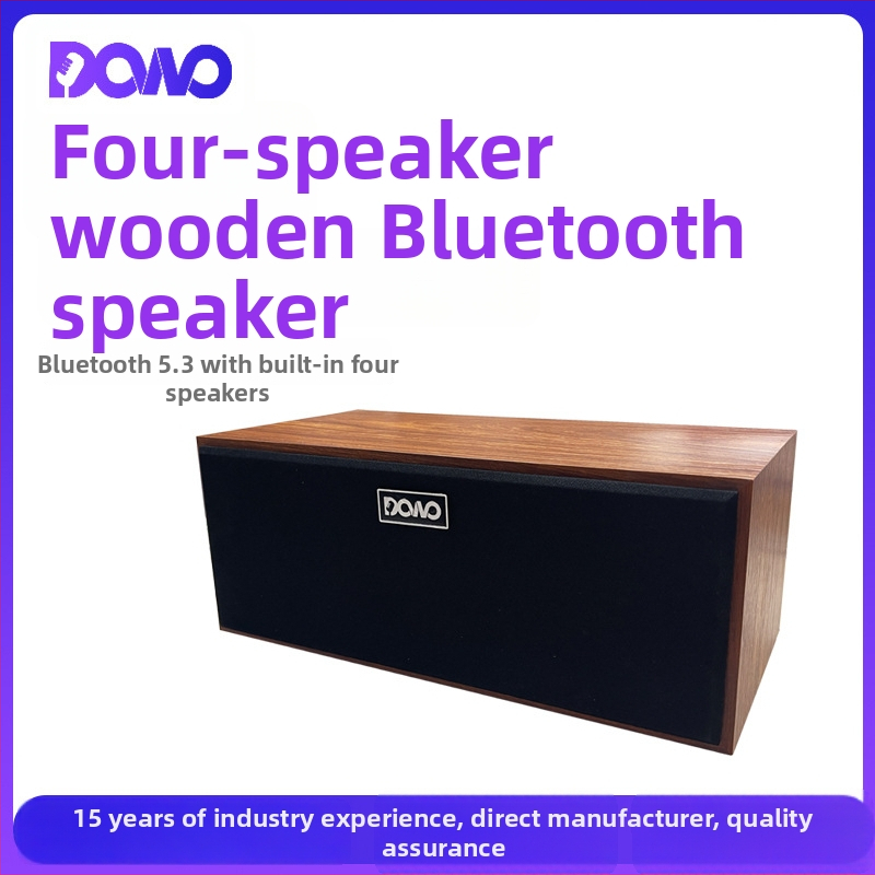 Drveni Bluetooth stolni zvučnik, 30W, Bluetooth 5.3, domet 10m, 100 Hz-20 kHz, ugrađena baterija 2000-4000 mAh
