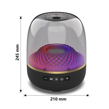 Asztali Bluetooth hangfal 5 hangszóróval, 130W, Bluetooth 5.3, beépített 6000mAh akkumulátor, frekvenciatartomány 100 Hz–20 kHz