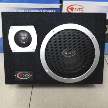 SYZX YD-1508 aktīvs kvadrātveida zemfrekvences skaļrunis, koka un metāla korpuss, universāla saderība, 12V