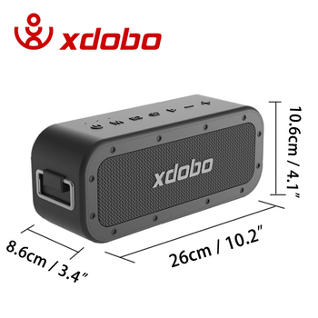 Xidobao xdobo1983PLUS Bluetooth zvučnik — Vanjski prijenosni reproduktor, 80W snage, IPX7 vodootporan, ugrađena baterija 6000mAh, Bluetooth 5.2