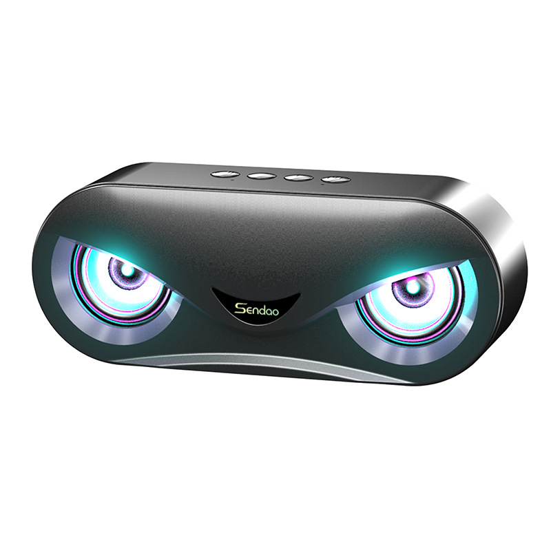 M6 Bluetooth zvučnik s LED osvjetljenjem, 10W, ugrađena baterija 2000–4000 mAh, Bluetooth 5.0, 100 Hz–20 kHz, 2 zvučnika, TF kartica i hands-free pozivi