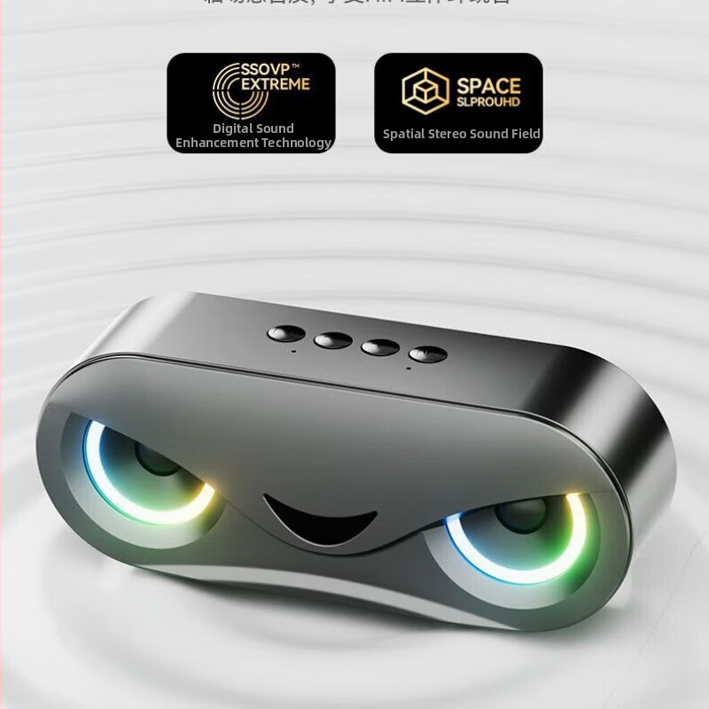 Bluetooth zvučnik M6 s ugrađenim basom, AI pametni bežični mini zvučnik, USB napajanje, 5W, 60Hz-15kHz, SNR ≥70dB