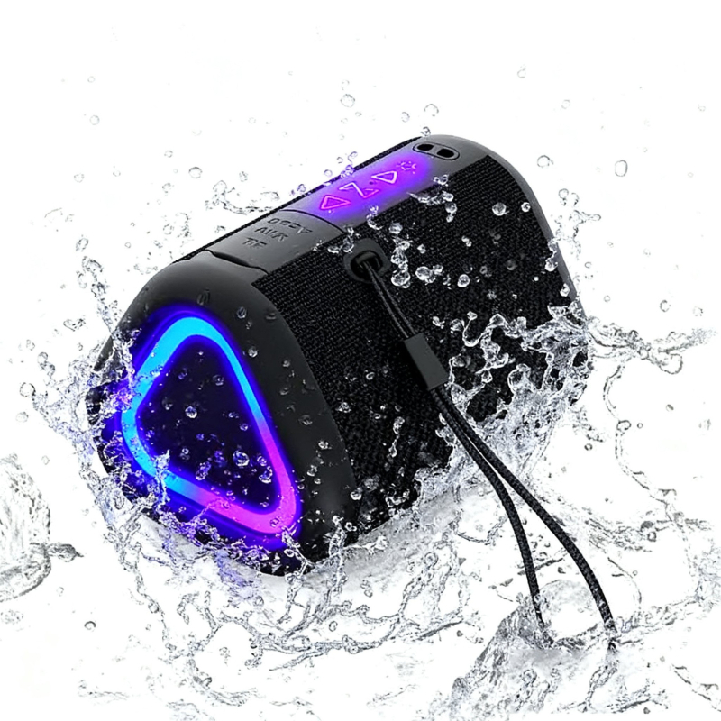 Vanjski prenosni Bluetooth zvučnik IPX6 vodootporan, dvostruka membrana za bas, microSD utor, Bluetooth 5.3, 10W