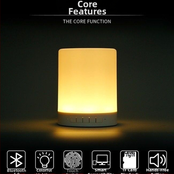 Mini Bluetooth reproduktor s RGB nočným svetlom (3W výkon, Bluetooth 5.3, vstavaná batéria, 60Hz-15kHz, SNR ≥70dB)