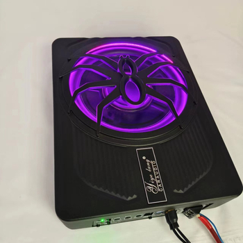 Automobiļu skaņas uzlabošana ar LED spider: aktīvs ultra-plāns zemfrekvenču skaļrunis, 150W, 4Ω, 12V, 86–2000 Hz, izkropļojums 0.001