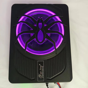 Automobiļu skaņas uzlabošana ar LED spider: aktīvs ultra-plāns zemfrekvenču skaļrunis, 150W, 4Ω, 12V, 86–2000 Hz, izkropļojums 0.001