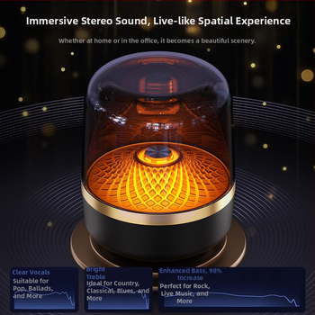 Mini Bluetooth reproduktor, 5 W, 100 Hz–20 kHz, Bluetooth 5.3, vstavaná batéria 300–500 mAh, dosah až 10 m