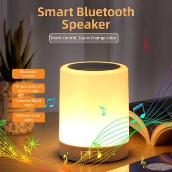 Vezeték nélküli Bluetooth hangszóró éjszakai fénnyel és hangulatvilággal, Bluetooth 5.2, IPX7 vízálló, frekvenciaválasz 60 Hz–15 kHz, 10 m hatótáv, beépített 300–500 mAh akkumulátor