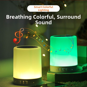Vezeték nélküli Bluetooth hangszóró éjszakai fénnyel és hangulatvilággal, Bluetooth 5.2, IPX7 vízálló, frekvenciaválasz 60 Hz–15 kHz, 10 m hatótáv, beépített 300–500 mAh akkumulátor