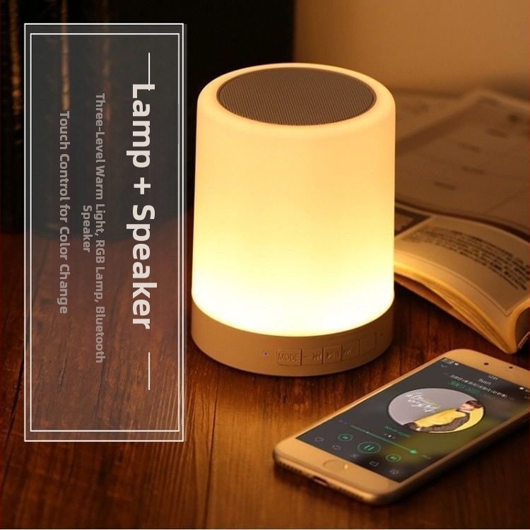 Vezeték nélküli Bluetooth hangszóró éjszakai fénnyel és hangulatvilággal, Bluetooth 5.2, IPX7 vízálló, frekvenciaválasz 60 Hz–15 kHz, 10 m hatótáv, beépített 300–500 mAh akkumulátor