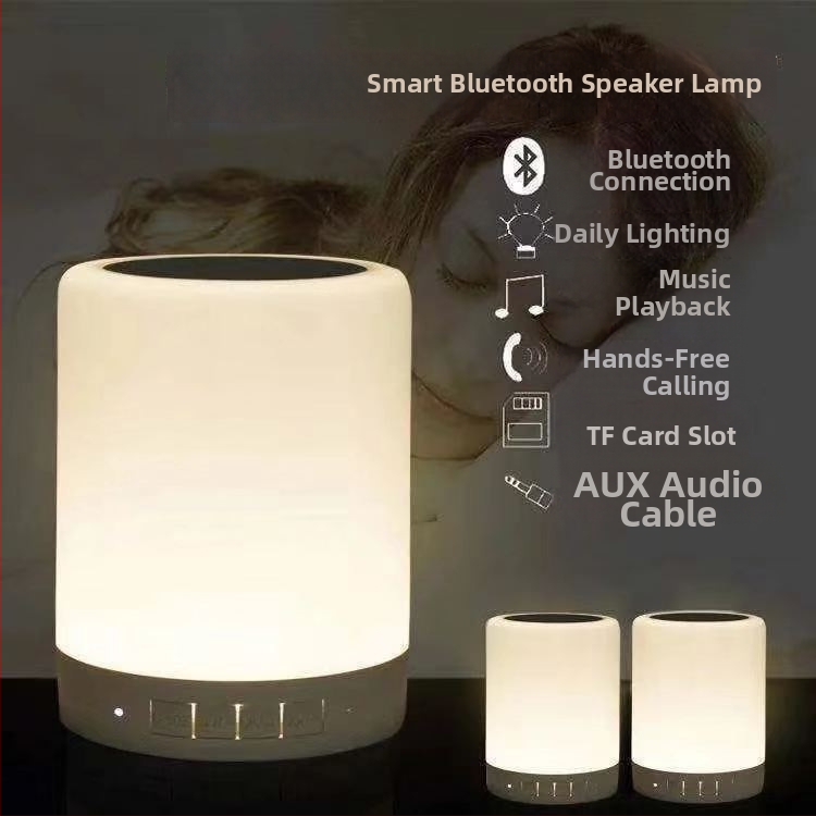 Vezeték nélküli Bluetooth hangszóró éjszakai fénnyel és hangulatvilággal, Bluetooth 5.2, IPX7 vízálló, frekvenciaválasz 60 Hz–15 kHz, 10 m hatótáv, beépített 300–500 mAh akkumulátor