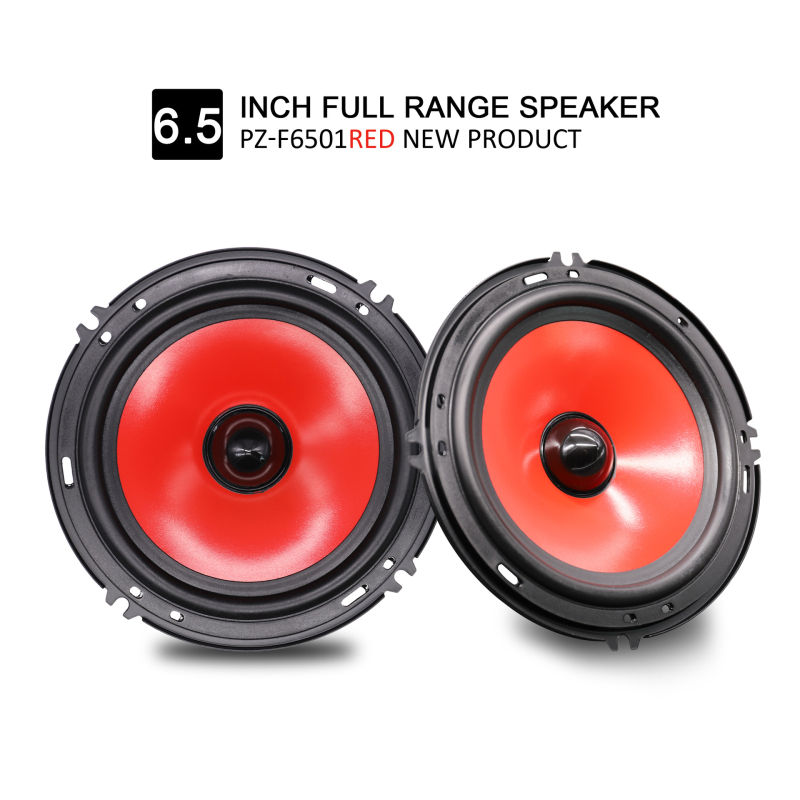 Automašīnas audio skaļrunis, modeļa PZ-F6501RED, 4 Ω, 90 W, frekvenču diapazons 55 Hz–20 kHz, jutīgums 90 dB