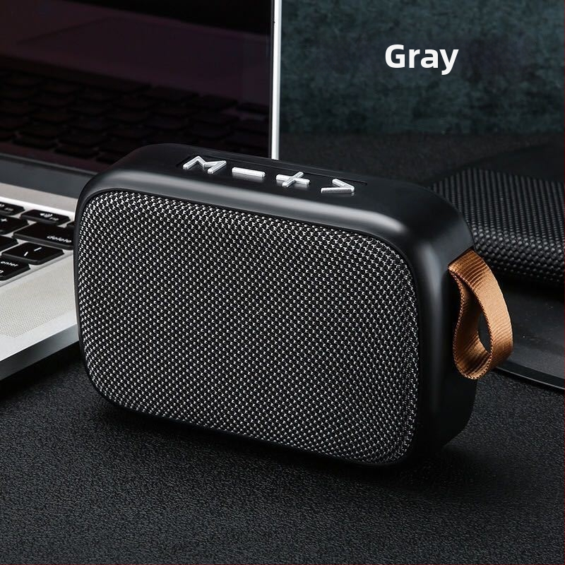 G2 tekstilni bežični Bluetooth zvučnik za vanjsku upotrebu s USB reproduce kartice, prenosni mini subwoofer; Bluetooth 4.0, 3W, domet 8m, 60 Hz–15 kHz, ugrađena baterija 300–500 mAh
