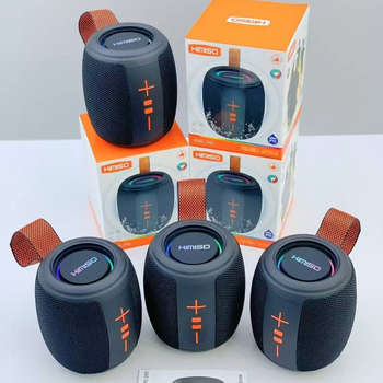 Vezeték nélküli Bluetooth hangszóró beépített 1200–2000 mAh akkumulátorral, 5W, Bluetooth 5.3, 100 Hz–20 kHz frekvencia, 10 m hatótávolság