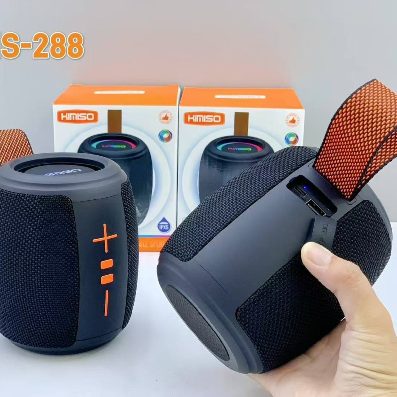 Vezeték nélküli Bluetooth hangszóró beépített 1200–2000 mAh akkumulátorral, 5W, Bluetooth 5.3, 100 Hz–20 kHz frekvencia, 10 m hatótávolság