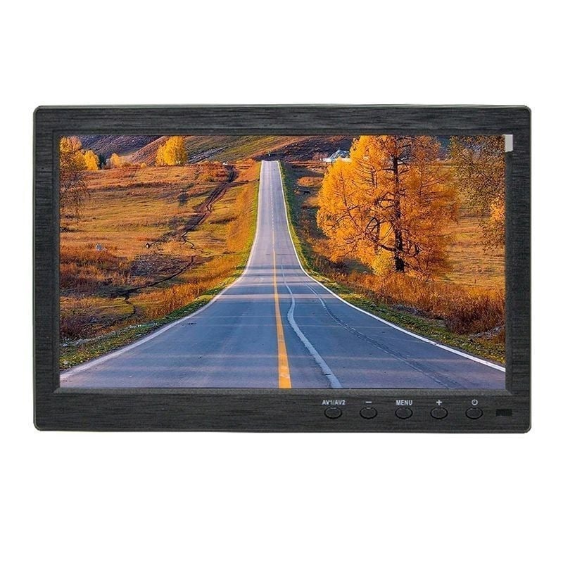 USB auto un mājas displeja monitors ar USB atskaņošanu un VGA/HDMI/RCA/TV interfeisiem, HD