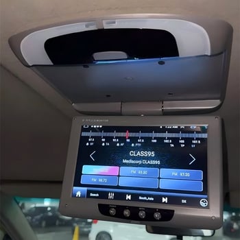 9-inčni HD automobilski zaslon za vožnju unatrag, stropni nosač