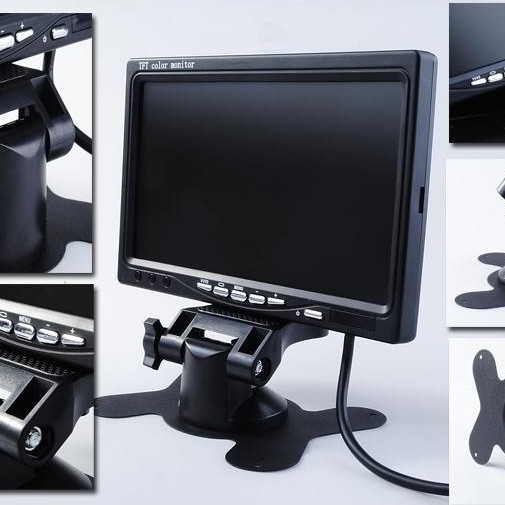 Auto LCD monitor s dvostrukim prebacivanjem ulaza i prioritom za vožnju unazad, 16:9, rezolucija 272×480, AV ulaz, model ZL-403