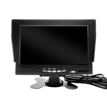 Automobilski LCD monitor za ugradnju – 7 inčni zaslon, rezolucija 1024×600, ulaz CVBS/AHD, model RW-XSP, težina 0,65 kg