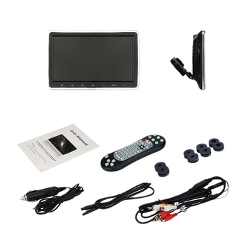 Monitor za glavu automobila, 10,1-inčni TFT-LCD, Model CCT-1011D, Razlučivost 1024x600 RGB, HDMI ulaz, Wi‑Fi, Univerzalna kompatibilnost