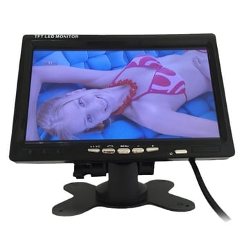 CAR7000 auto LCD monitor za parkiranje unatrag s LED zaslonom, 800x480 rezolucija, RGB ulaz