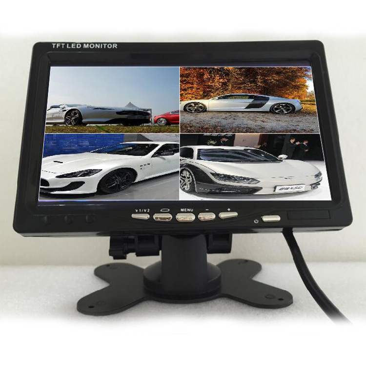 CAR7000 auto LCD monitor za parkiranje unatrag s LED zaslonom, 800x480 rezolucija, RGB ulaz