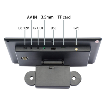 Monitor tetieră auto cu ecran IPS, rezoluție 1024x600, intrare AV, model A-106, compatibil universal