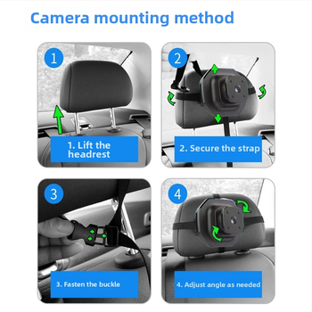 Auto monitor pre dieťa v aute s 5-palcovým HD displejom a infračerveným nočným videním