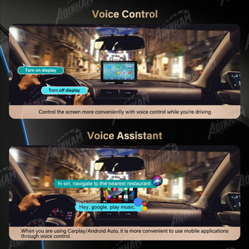 Prenosivi auto LCD monitor s MP5 playerom i navigacijom PND, Bluetooth CarPlay, IPS zaslon, 1024×600, ulaz 12–24V, Wi‑Fi 2,4 GHz (Model P70-PND)