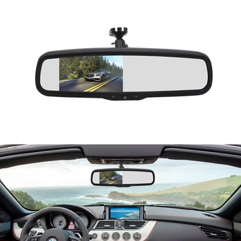 Automobilski LCD zaslon za retrovizor, model PZ705-A, TFT-LCD, rezolucija 800x480, 2-kanalni AV ulaz, PAL/NTSC kompatibilan