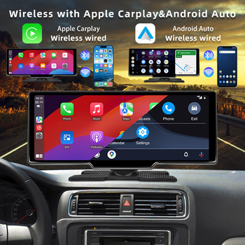Auto DVR s Androidom, bežični CarPlay, Android Auto, 4GB+64GB, IPS zaslon
