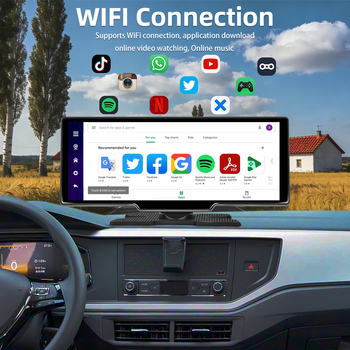 Auto DVR s Androidom, bežični CarPlay, Android Auto, 4GB+64GB, IPS zaslon