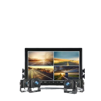 Τετρακαναλική ενσωματωμένη οθόνη οχήματος για φορτηγά και λεωφορεία — DVR, ανάλυση 1024x600, βάρος 0,5