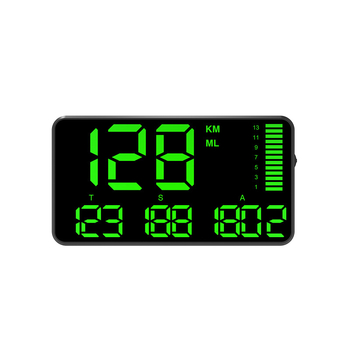 HUD automobilski prikaz, model C90, GPS ulaz, nadmorska visina, vrijeme i statistika prijeđenih kilometara, alarm pretjerane brzine