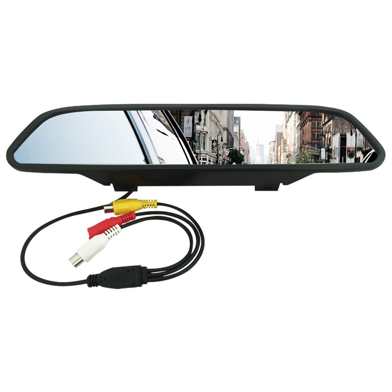 Zaslon retrovizora automobila, CAR4300 | LED LCD zaslon, RCA ulaz, rezolucija 480x234, prilagodljivo procesiranje