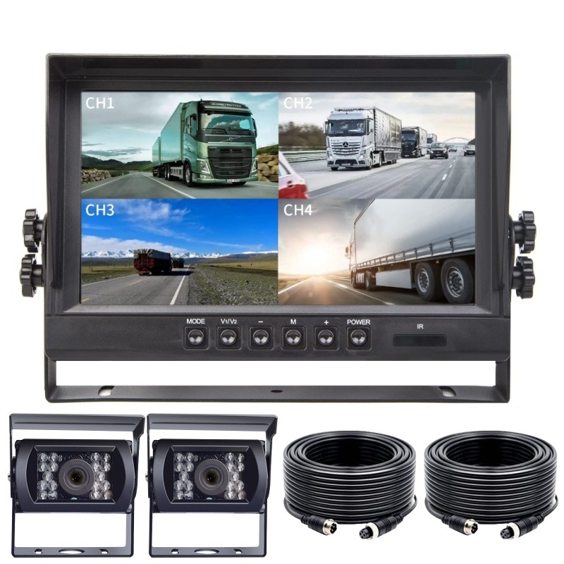 Zaslon za vožnju unatrag s četverokanalskim DVR-om (AHD) – AC-9004, rezolucija 1024x600, AHD ulaz, PAL/NTSC