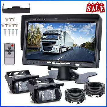 TX01 zaslon za vožnju unatrag, TFT-LCD monitor, ulaz CVBS/AHD, pogodan za kamione i autobuse, rezolucija 800x480/1024x600