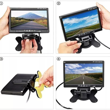 TX01 zaslon za vožnju unatrag, TFT-LCD monitor, ulaz CVBS/AHD, pogodan za kamione i autobuse, rezolucija 800x480/1024x600