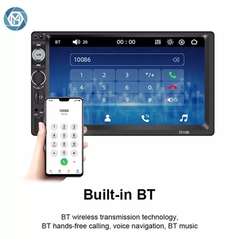 Auto LCD zaslon 7010B – otporni dodirni zaslon, rezolucija 1024x600, univerzalna kompatibilnost, podrška ulaznih signala