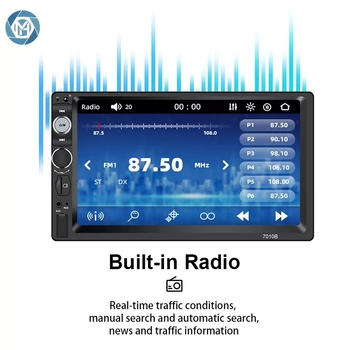Auto LCD zaslon 7010B – otporni dodirni zaslon, rezolucija 1024x600, univerzalna kompatibilnost, podrška ulaznih signala
