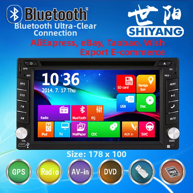 Auto DVD navigacija all-in-one Bluetoothom, stražnja kamera, HD LCD zaslon, univerzalna kompatibilnost