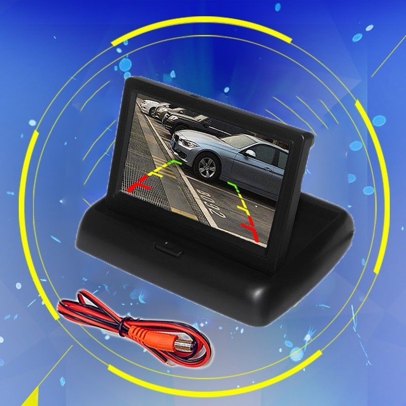 Automobilski LCD zaslon sa sklopnim dizajnom, 12V, AV ulaz, NP automatsko prebacivanje, model P2-4.3