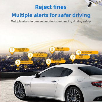 Display head-up pentru mașină C500 – Ecran LED, Rezoluție HD, Intrare OBD2, Compatibilitate universală