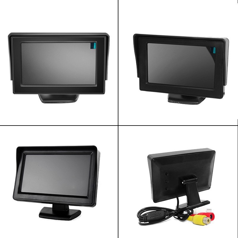 Ekran za vožnju unazad, TFT LCD, rezolucija 800x480, universalna kompatibilnost, ulazni signal N/P