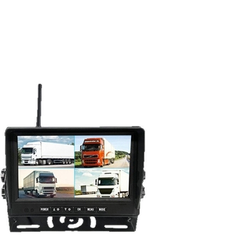 Automobilski LCD monitor s 4-kanalnim AHD HD videom, SD kartica za pohranu, hybridni ulaz, BSD povratna slika
