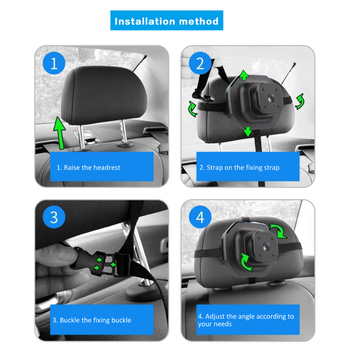 Autóba szerelt babamonitor IPS 5,0 hüvelykes kijelzővel, 1280x720 felbontás, VGA bemenet, modell H01vga