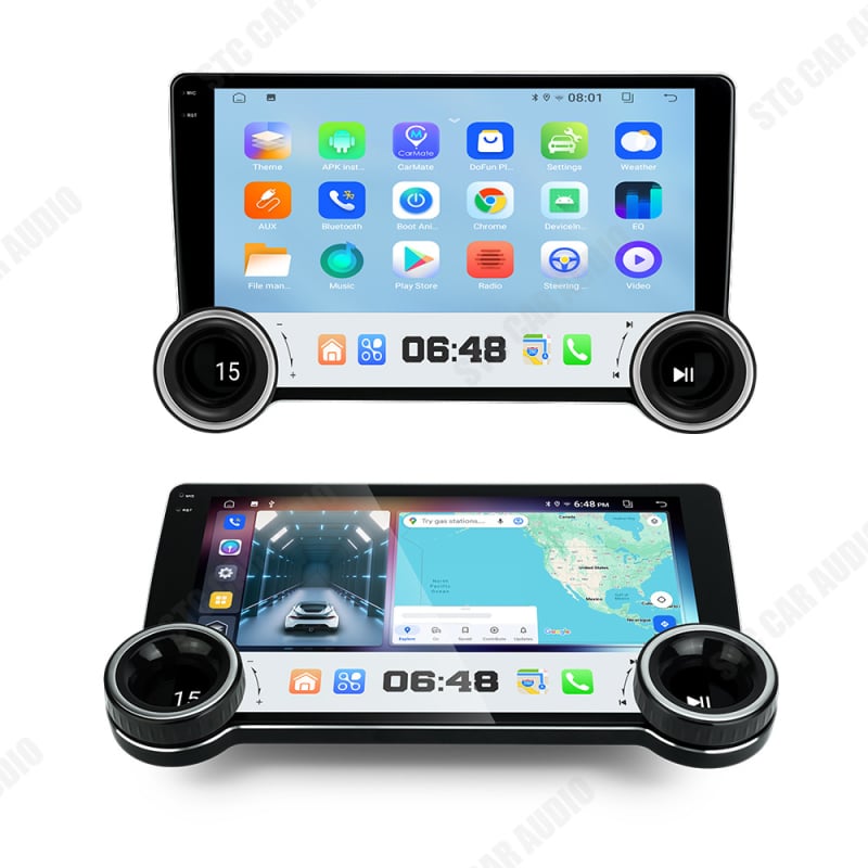 Android GPS navigacija u automobilu – all-in-one s Bluetoothom, CarPlayom, središnjom kontrolom i kamerom za vožnju unazad