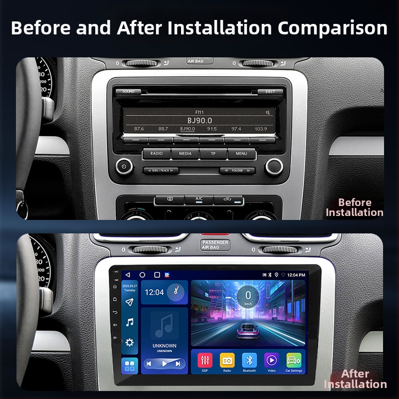 Automobilski navigacijski sustav za središnju konzolu, 8‑jezgreni procesor, IPS zaslon 1280x720, univerzalna kompatibilnost, interna memorija 4+64GB ili 4+128GB, napajanje 12V