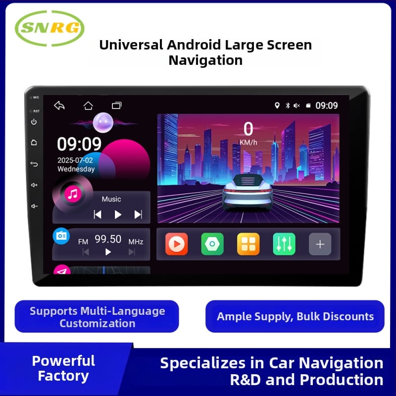 Automobilski navigacijski sustav za središnju konzolu, 8‑jezgreni procesor, IPS zaslon 1280x720, univerzalna kompatibilnost, interna memorija 4+64GB ili 4+128GB, napajanje 12V