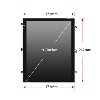 Auto navigacijski sustav s uspravnim zaslonom, Android OS; 12V napajanje; snaga 4x45W; LCD zaslon; OEM prilagodba